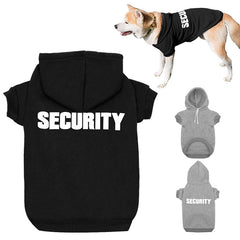New Pet Hoodie – Security Print Dog Outerwear for Autumn & Winter
