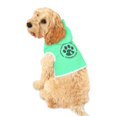 Pet Hoodie — Mint 'Happy Critters Corner' Paw Print Dog & Cat Hoodie