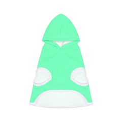 Pet Hoodie — Mint 'Happy Critters Corner' Paw Print Dog & Cat Hoodie