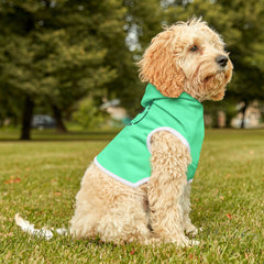 Pet Hoodie — Mint 'Happy Critters Corner' Paw Print Dog & Cat Hoodie
