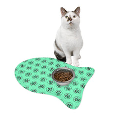 Happy Critters Corner Pet Feeding Mat — Non-Slip Waterproof Placemat for Dogs & Cats