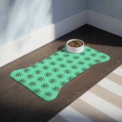 Happy Critters Corner Pet Feeding Mat — Non-Slip Waterproof Placemat for Dogs & Cats
