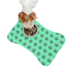 Happy Critters Corner Pet Feeding Mat — Non-Slip Waterproof Placemat for Dogs & Cats
