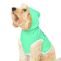 Pet Hoodie — Mint 'Happy Critters Corner' Paw Print Dog & Cat Hoodie