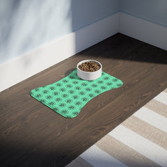 Happy Critters Corner Pet Feeding Mat — Non-Slip Waterproof Placemat for Dogs & Cats