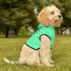 Pet Hoodie — Mint 'Happy Critters Corner' Paw Print Dog & Cat Hoodie