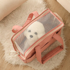 Cute Handbag Breathable Pet Carrier – Portable Dog & Cat Tote
