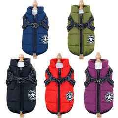Waterproof Warm Dog Cotton Coat – Winter Skiing Vest