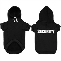 New Pet Hoodie – Security Print Dog Outerwear for Autumn & Winter