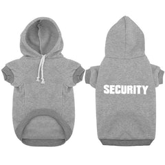 New Pet Hoodie – Security Print Dog Outerwear for Autumn & Winter