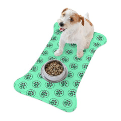 Happy Critters Corner Pet Feeding Mat — Non-Slip Waterproof Placemat for Dogs & Cats