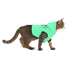 Pet Hoodie — Mint 'Happy Critters Corner' Paw Print Dog & Cat Hoodie