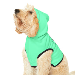 Pet Hoodie — Mint 'Happy Critters Corner' Paw Print Dog & Cat Hoodie
