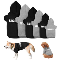 New Pet Hoodie – Security Print Dog Outerwear for Autumn & Winter