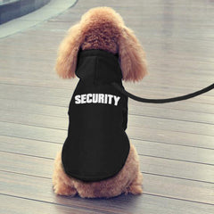 New Pet Hoodie – Security Print Dog Outerwear for Autumn & Winter
