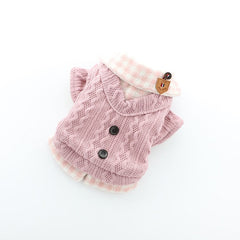 Winter Woolen Plaid Pet Clothes – Dog & Cat Outfit