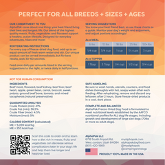 Premium Beef Freeze-Dried Raw Dog Food