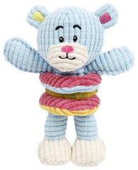 Pet Life ® 'Hugga-Bear' Plush Squeaking and Rubber Teething Newborn Puppy Dog Toy