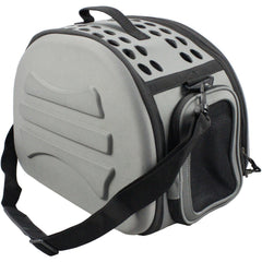 Pet Life ® 'Narrow Shelled' Lightweight Collapsible Military Grade Fashion Designer Travel Pet Dog Carrier Crate