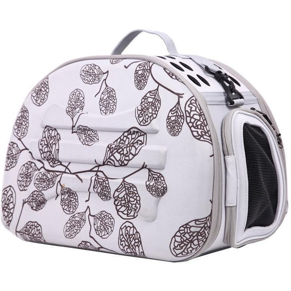 Pet Life ® 'Narrow Shelled' Lightweight Collapsible Military Grade Fashion Designer Travel Pet Dog Carrier Crate