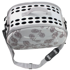 Pet Life ® 'Narrow Shelled' Lightweight Collapsible Military Grade Fashion Designer Travel Pet Dog Carrier Crate