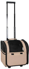 Pet Life ® 'Pawdon Me '  Wheeled Airline Approved Travel Collapsible Pet Dog Carrier